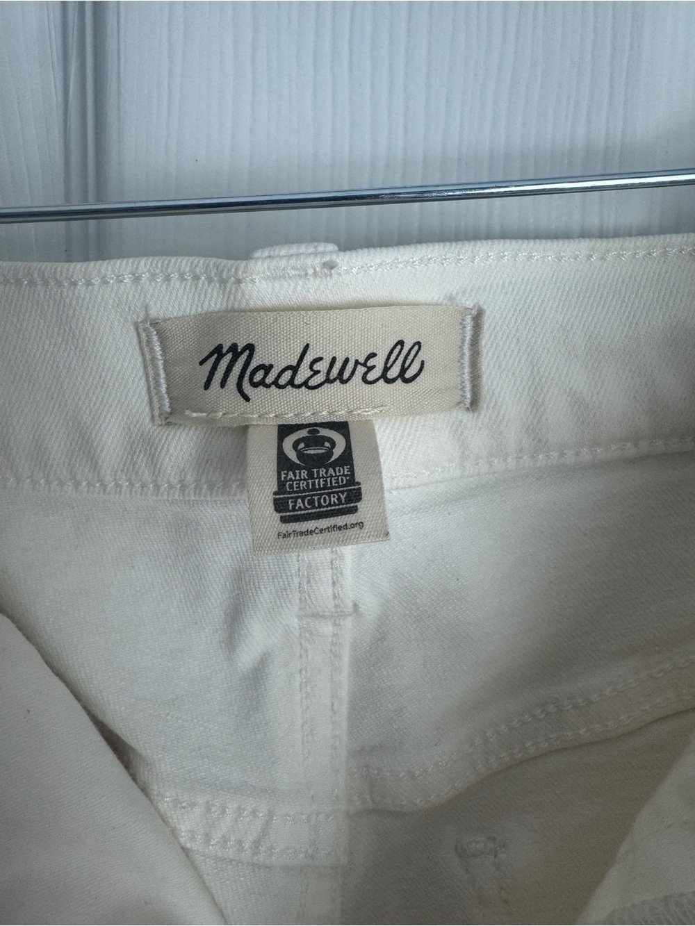 Madewell White Straight-Leg Jeans - Picture 2 of 12